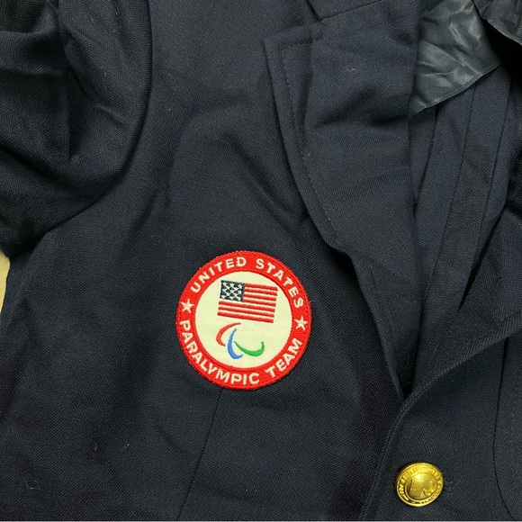 Polo Ralph Lauren Blazer Womens 00P Navy Blue Team USA 2016 Paralympics Wool NWT - Picture 7 of 13